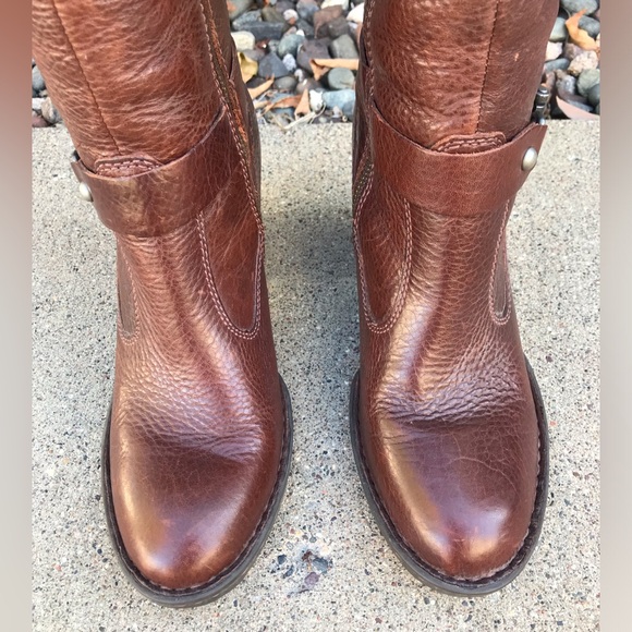 🐬 BORN Jacey Brown Leather Knee-High Boots - Picture 2 of 13